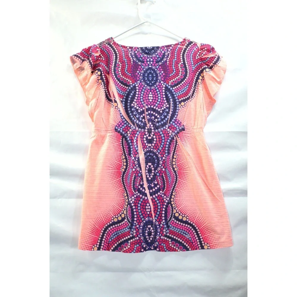 One World Pink Purple Embellished Y2K Top PS Petite Beaded Boho Fairycore Dreamy